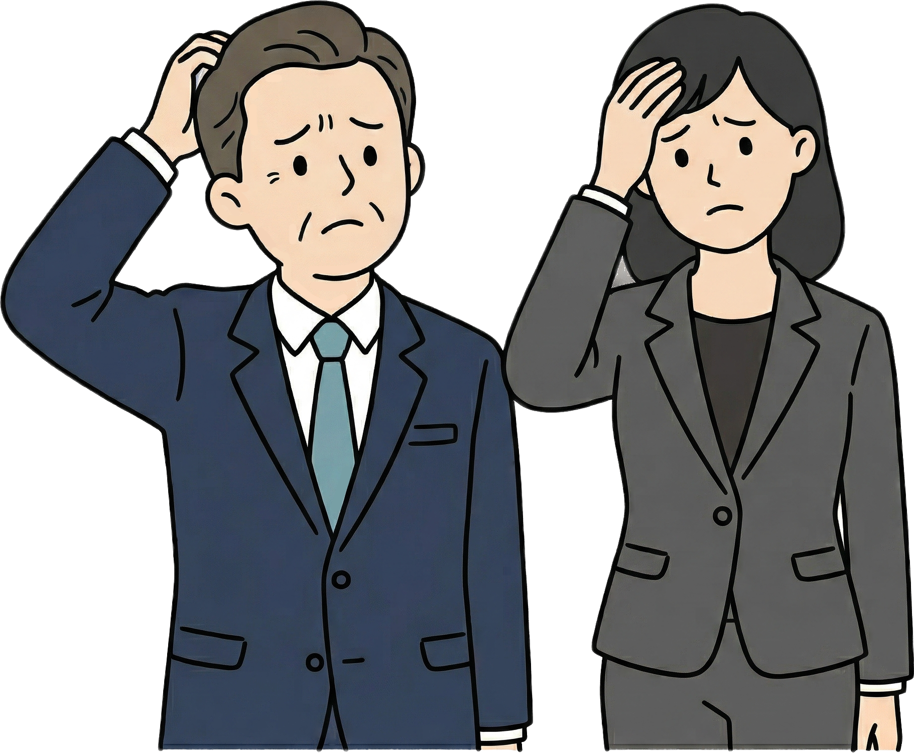 課題を抱える研修担当者